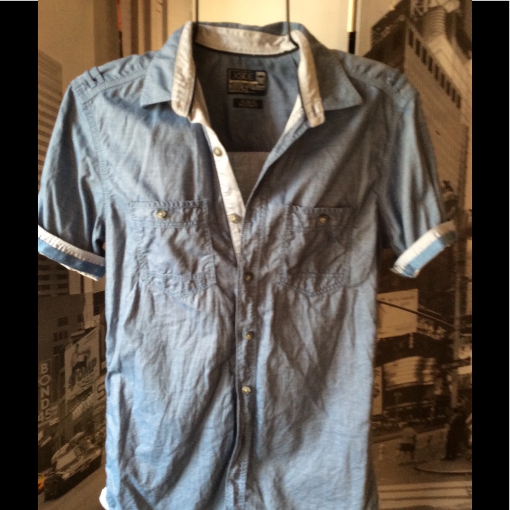 Xside jean button shirt